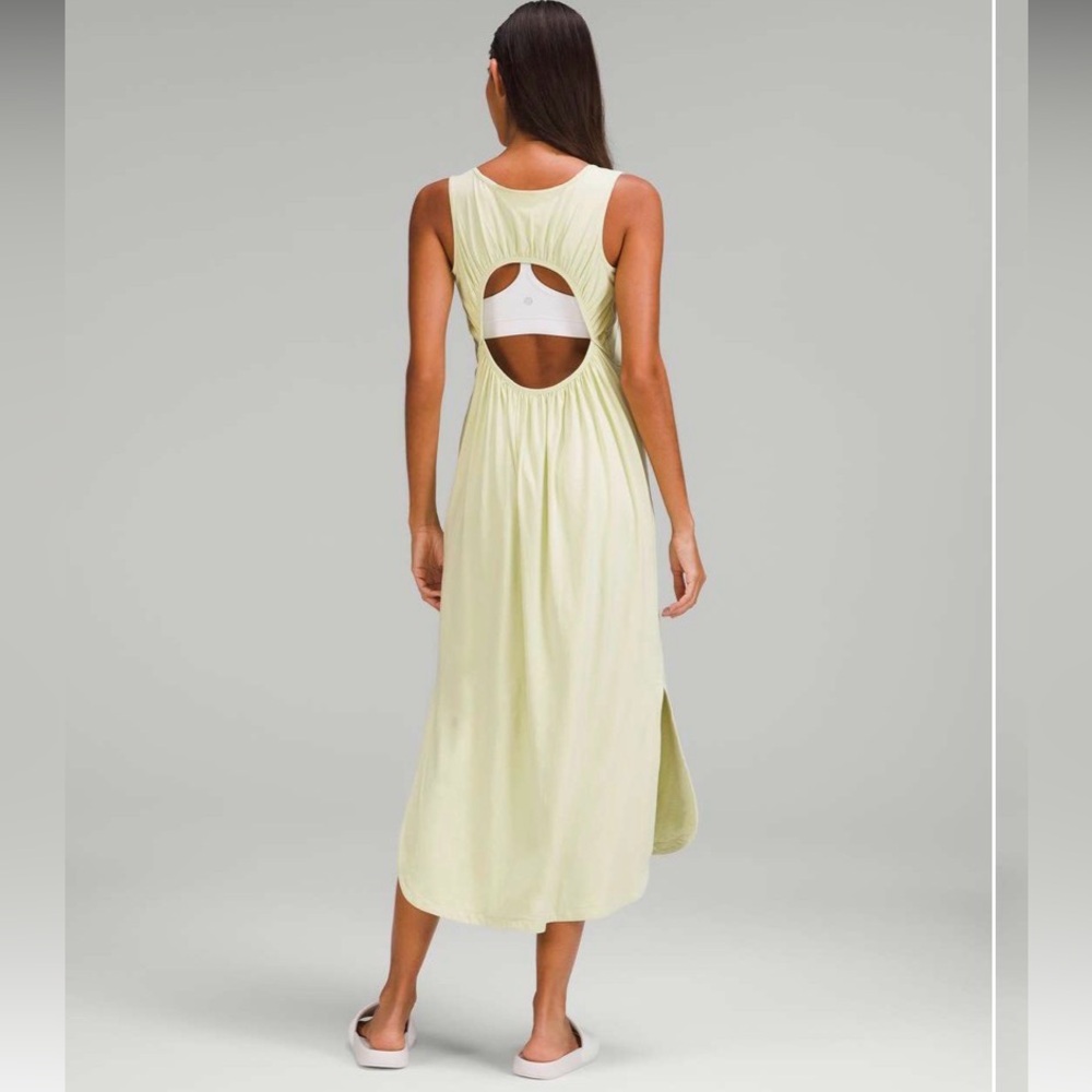 Lululemon Pima Cotton Open-Back Midi Dress